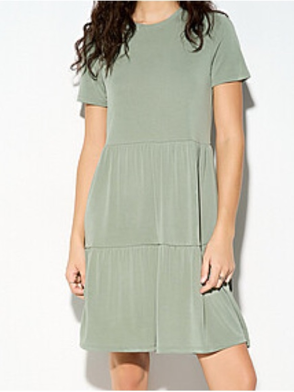 Sage Green Tiered Dress